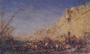 Felix Ziem The Ramparts,Algiers painting